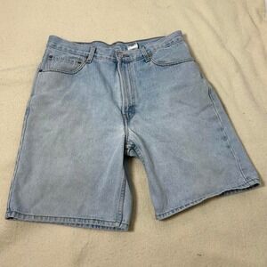Vintage Y2K Levis‎ 550 RedTab Jeans Denim Shorts Jorts Mens 36 Relaxed Fit Light